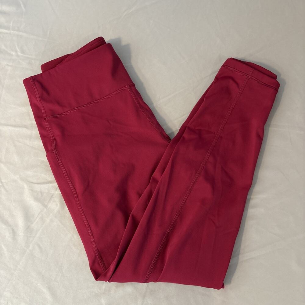 Tek Gear Ultrastretch Women's Magenta Active Leggings Pockets Gym Dance, Size L